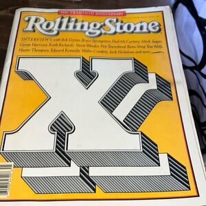 Rolling Stone magazine number 512 November/December 19 87/ 20th anniversary
